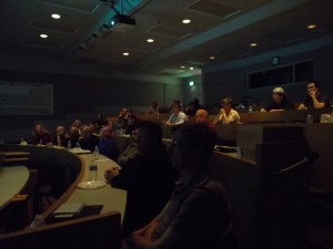 Computer Society members await the presentation